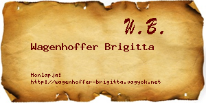 Wagenhoffer Brigitta névjegykártya